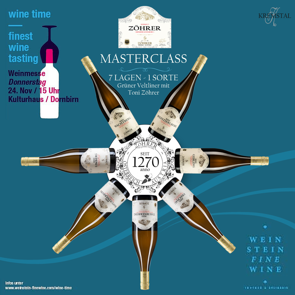 Wine Time Masterclass 24. November 15 Uhr