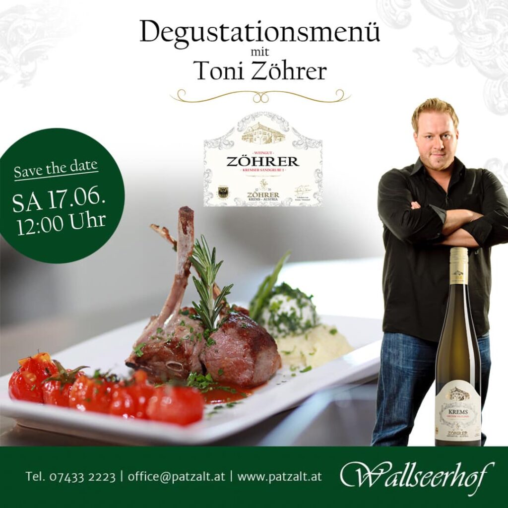 Degustationsmenü mit Kellermeister Toni Zöhrer